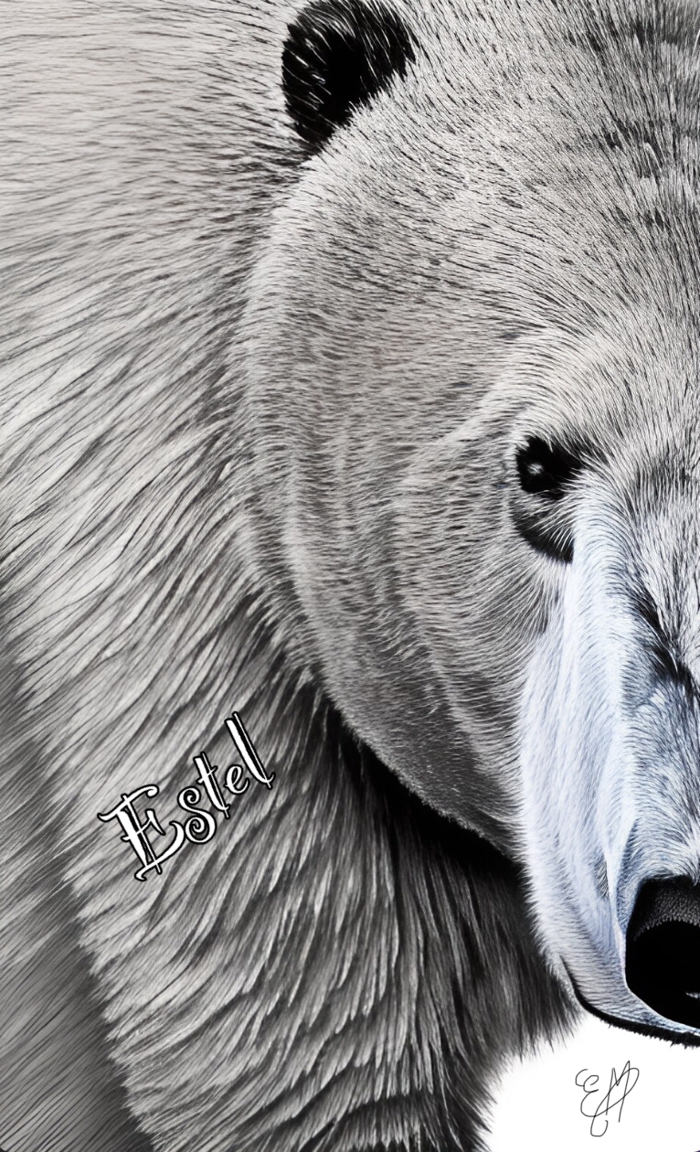 animal/animals/ours/polaire/polar/bear/portrait/animalier/tableau/oeuvre/contemporaine/moderne/num&eacute;rique/peinture/dessin/nature/cadeau/d&eacute;coration/homedecor/homedesign/art/Estel/illustration/petportrait/4