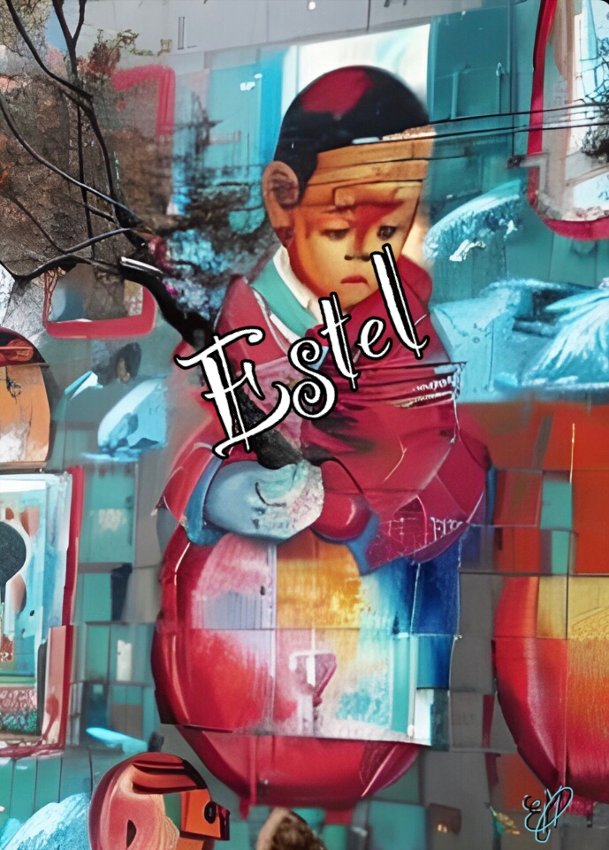 tableau/oeuvre/contemporain/moderne/num&eacute;rique/peinture/dessin/abstrait/abstract/street/art/cadeau/d&eacute;coration/home d&eacute;cor/homedesign/art/Estel/illustration/color/couleurs/original/color&eacute;/personnages/1