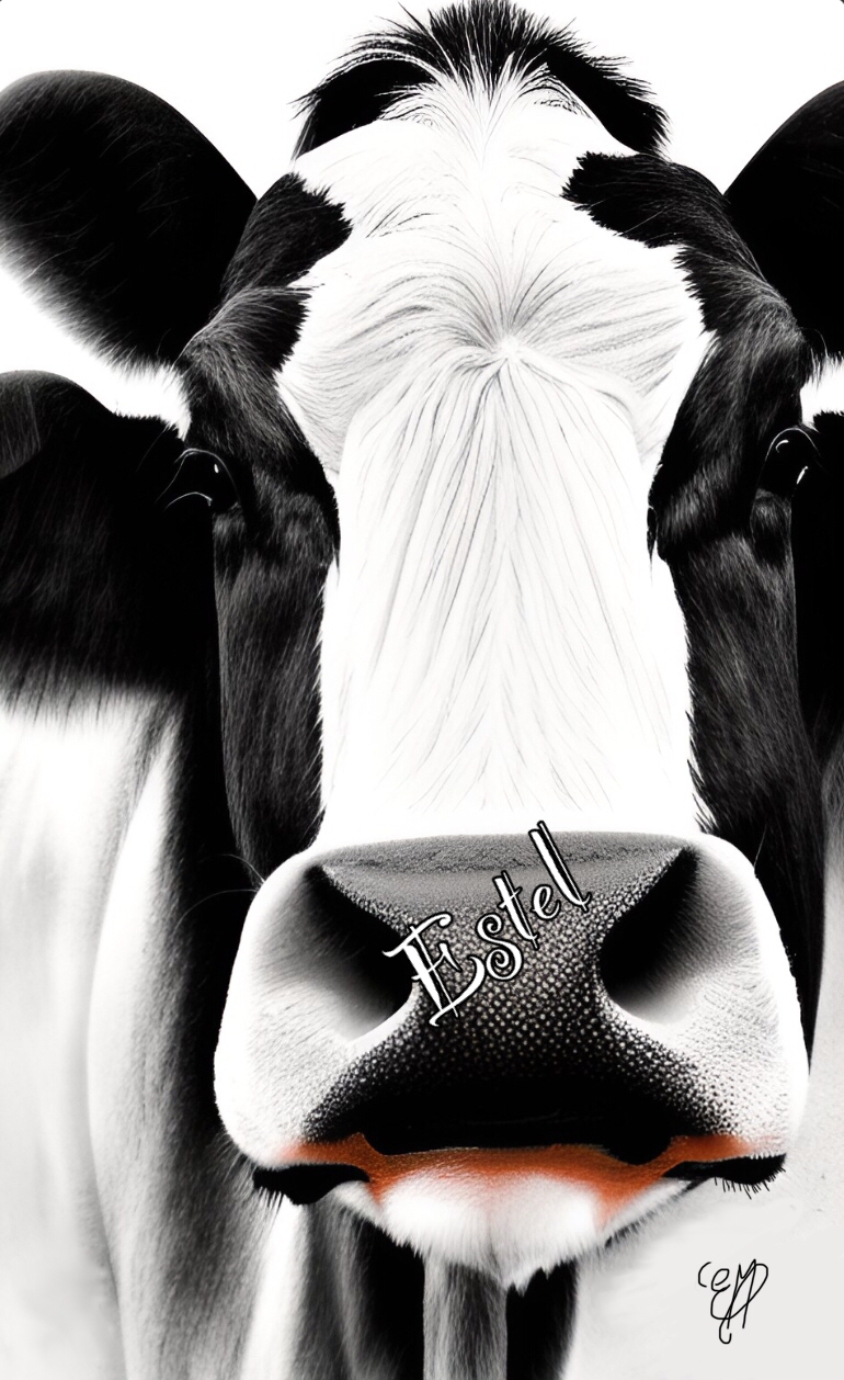 animal/animals/vache/vosgienne/cow/portrait/animalier/tableau/oeuvre/contemporaine/moderne/num&eacute;rique/peinture/dessin/nature/cadeau/d&eacute;coration/homedecor/homedesign/art/Estel/illustration/petportrait/6