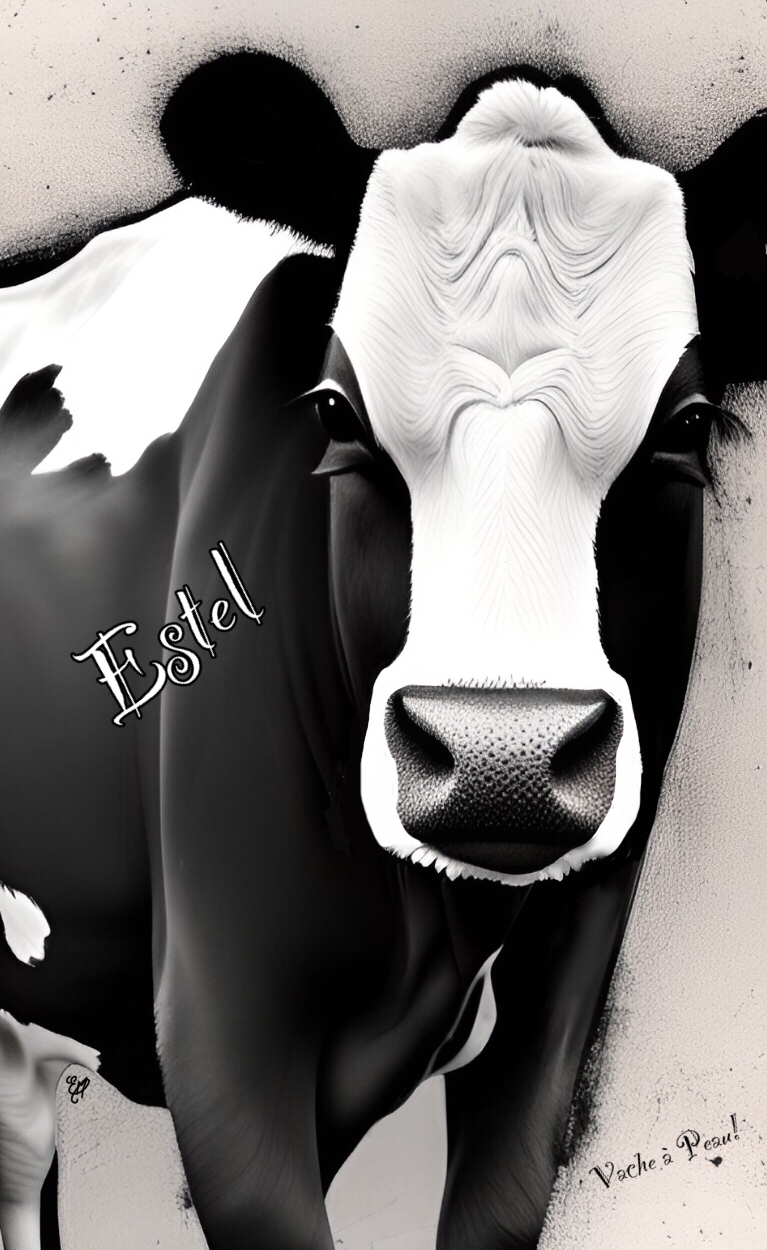 animal/animals/vache/vosgienne/cow/portrait/animalier/tableau/oeuvre/contemporaine/moderne/num&eacute;rique/peinture/dessin/nature/cadeau/d&eacute;coration/homedecor/homedesign/art/Estel/illustration/petportrait/8