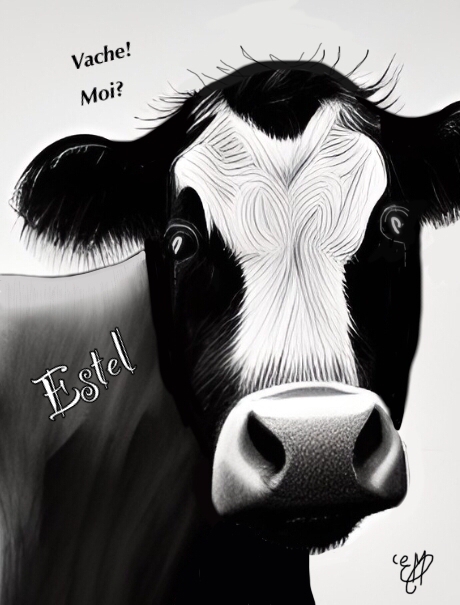 animal/animals/vache/vosgienne/cow/portrait/animalier/tableau/oeuvre/contemporaine/moderne/num&eacute;rique/peinture/dessin/nature/cadeau/d&eacute;coration/homedecor/homedesign/art/Estel/illustration/petportrait/9