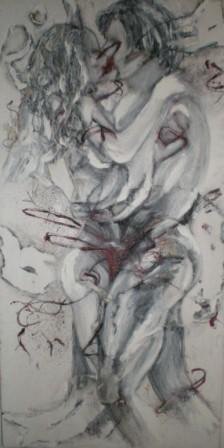 Le Baiser                40 X 80 X 2 cm