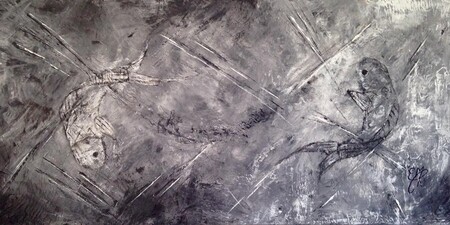 Poissons                           80 X 40 X 2 cm